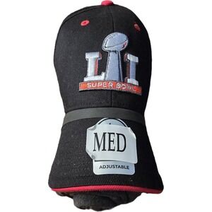NFL 47 MVP Brand Super LI Bowl Black/Red/Silver‎ Hat and Shirt Promo NIB sz M